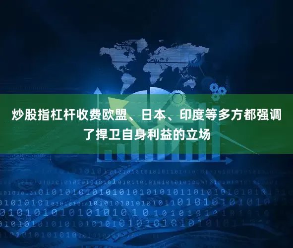 炒股指杠杆收费欧盟、日本、印度等多方都强调了捍卫自身利益的立场