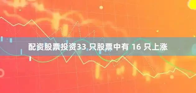 配资股票投资33 只股票中有 16 只上涨
