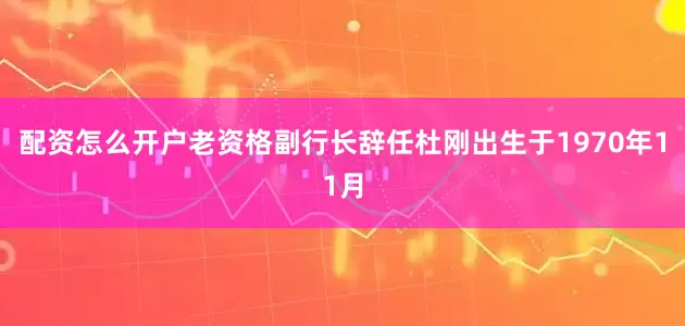 配资怎么开户　　老资格副行长辞任　　杜刚出生于1970年11月